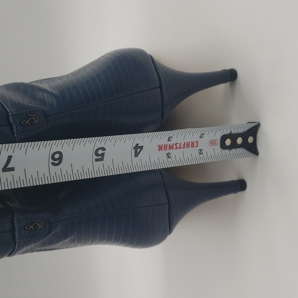 809- Sam Edelman Ursula Women's Over The Knee Boots Navy Liz Print Color NWT - Picture 5 of 13